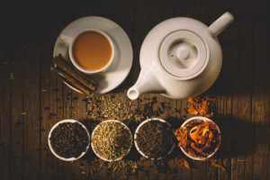 Masala tea with spices.National indian traditional beverage with tea, milk and spices.