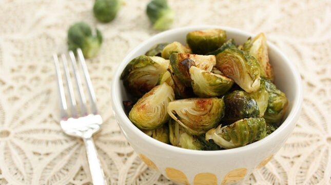 Roasted Brussels Sprouts with Balsamic Reduction